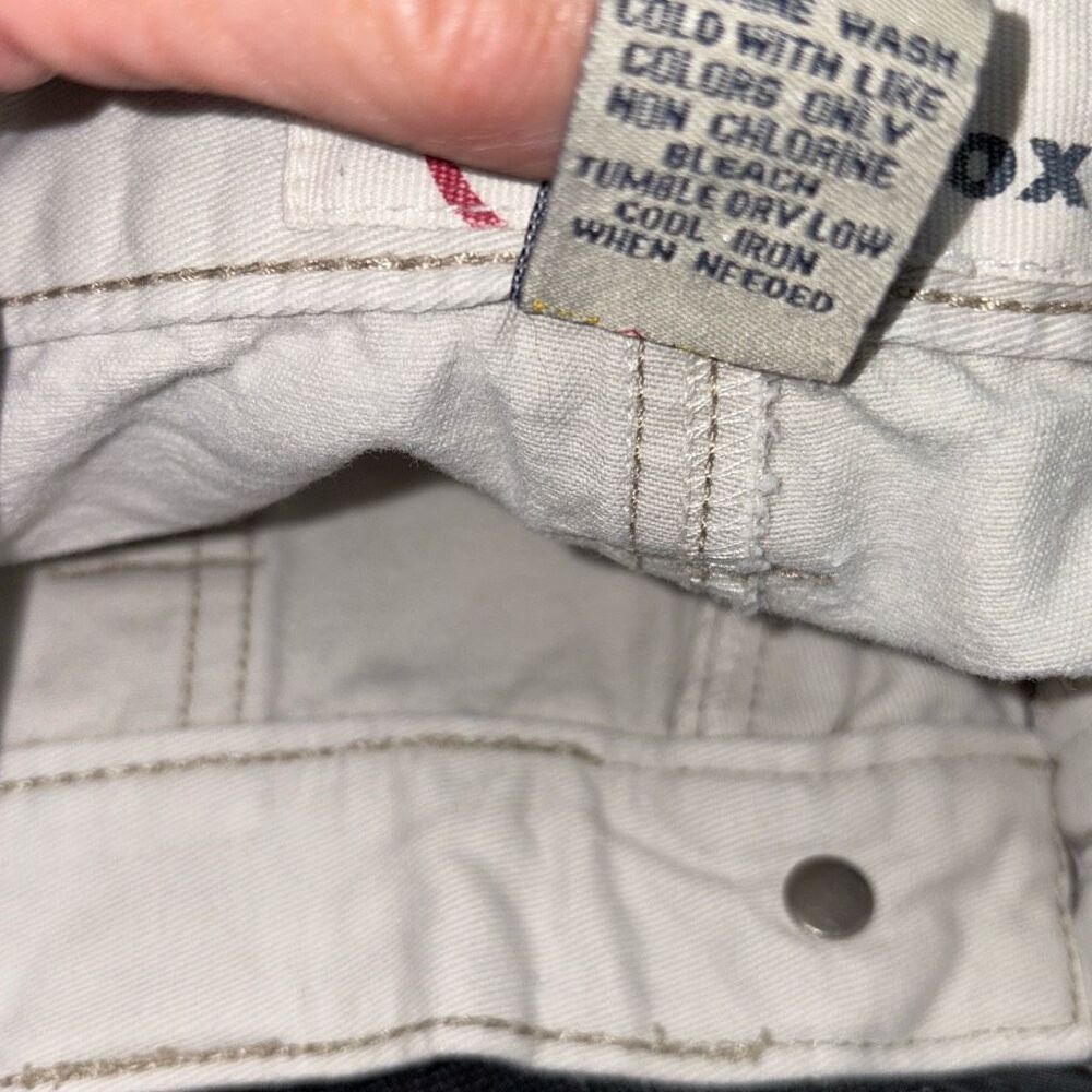 Y2K Roxy Low Rise Casual Chino Shorts‎ Cotton Pockets Sand Size 3 - Picture 10 of 10